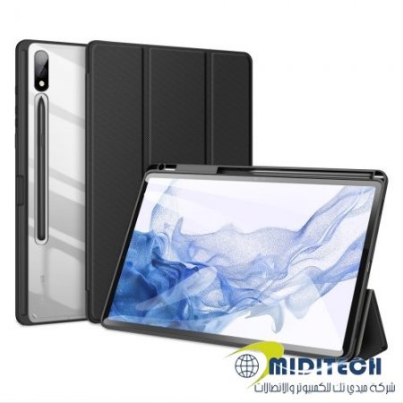 Tablet Leather Case For Samsung Galaxy Tab S9 Fe plus X610 - اسود